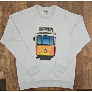 Toranja Sweater Unisex L (EU XL) Gray Graca 28 Love Art Portugal Trolley Organic